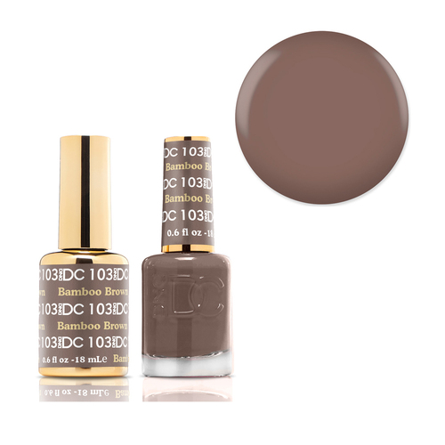 DND 103 Bamboo Brown - DC Collection Gel & Lacquer Duo 18ml