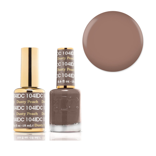 DND 104 Dusty Peach - DC Collection Gel & Lacquer Duo 18ml