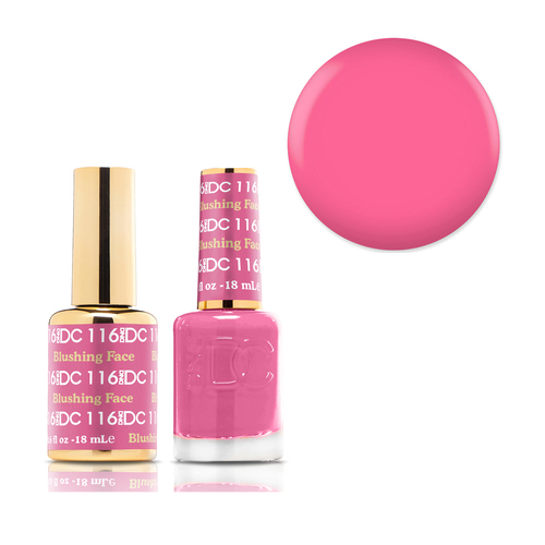 DND 116 Blushing Face - DC Collection Gel & Lacquer Duo 18ml