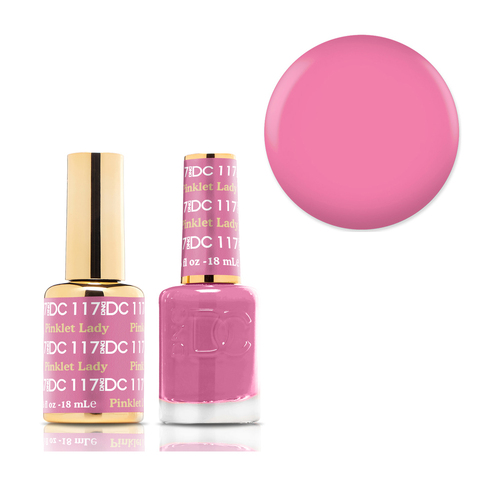 DND 117 Pinklet Lady - DC Collection Gel & Lacquer Duo 18ml
