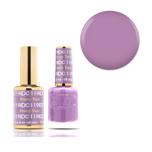 DND 119 Frosty Taro - DC Collection Gel & Lacquer Duo 18ml