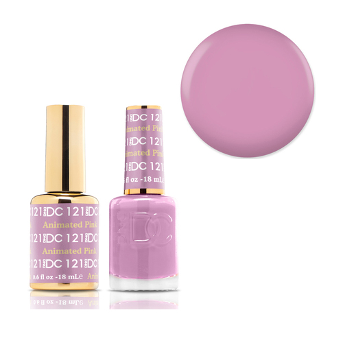 DND 121 Animated Pink - DC Collection Gel & Lacquer Duo 18ml