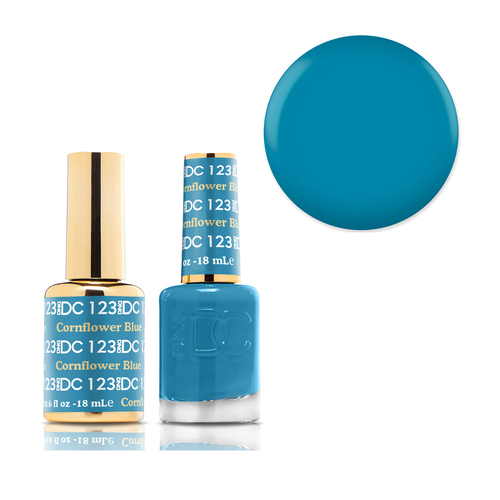 DND 123 Cornflower Blue - DC Collection Gel & Lacquer Duo 18ml