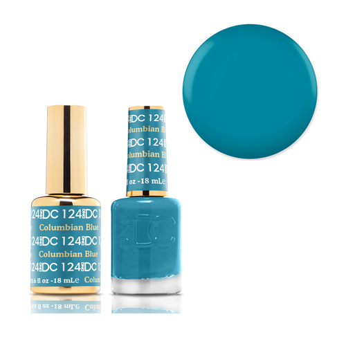 DND 124 Columbian Blue - DC Collection Gel & Lacquer Duo 18ml