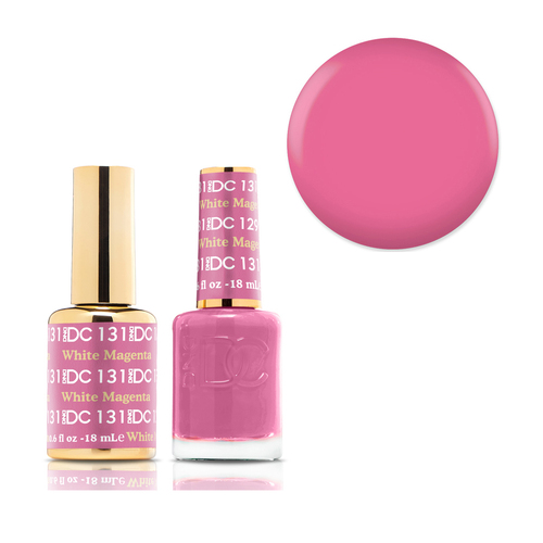 DND 131 White Magenta - DC Collection Gel & Lacquer Duo 18ml