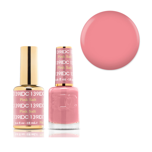 DND 139 Pink Salt - DC Collection Gel & Lacquer Duo 18ml