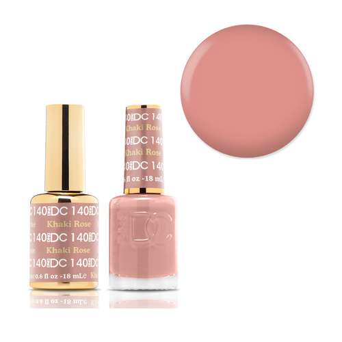 DND 140 Khaki Rose - DC Collection Gel & Lacquer Duo 18ml