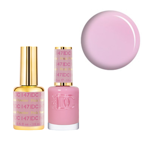 DND 147 Pink Powder - DC Collection Gel & Lacquer Duo 18ml