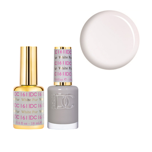 DND 161 White Fur - DC Collection Gel & Lacquer Duo 18ml
