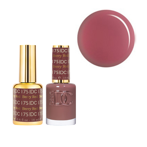 DND 175 Berry Red - DC Collection Gel & Lacquer Duo 18ml
