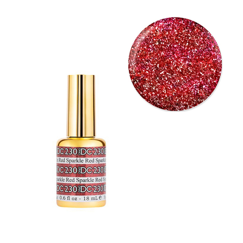 DND 230 Sparkle Red - DC Mermaid Collection Gel Polish 18ml