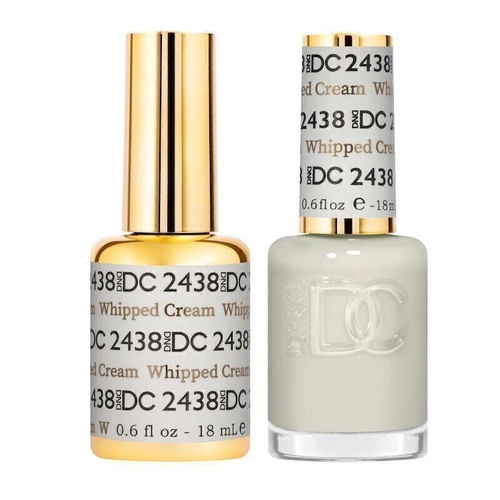DND 2438 Whipped Cream - DC Sheer Collection Gel & Lacquer Duo 18ml
