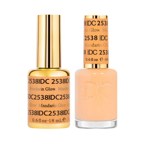 DND 2538 Mandarin Glow - DC Free Spirit Collection Gel & Lacquer Duo 18ml