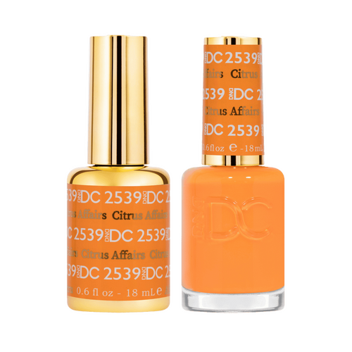 DND 2539 Citrus Affairs - DC Free Spirit Collection Gel & Lacquer Duo 18ml