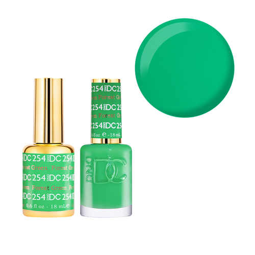 DND 254 Forest Green - DC Collection Gel & Lacquer Duo 18ml