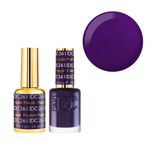 DND 261 Puzzled Purple - DC Collection Gel & Lacquer Duo 18ml