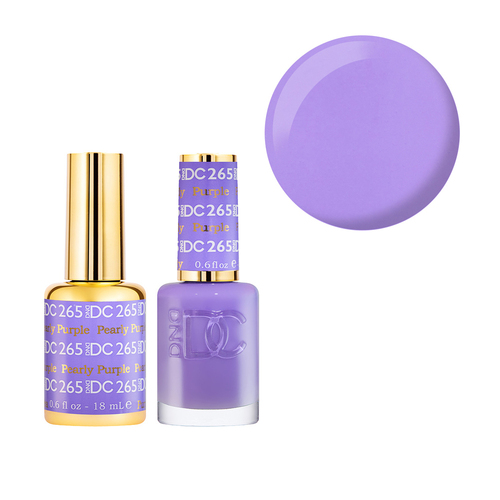DND 265 Pearly Purple - DC Collection Gel & Lacquer Duo 18ml