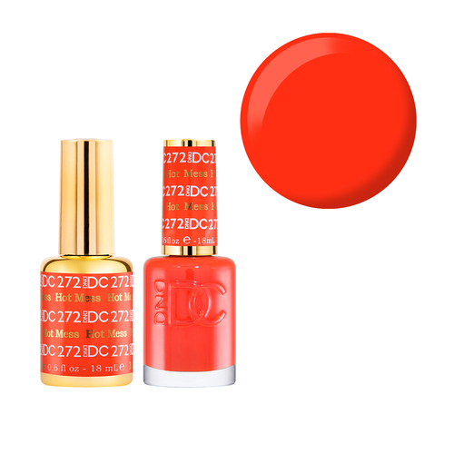 DND 272 Hot Mess - DC Collection Gel & Lacquer Duo 18ml