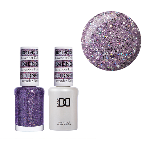 DND 404 Lavender Daisy Star - Daisy Collection Gel & Lacquer Duo 15ml