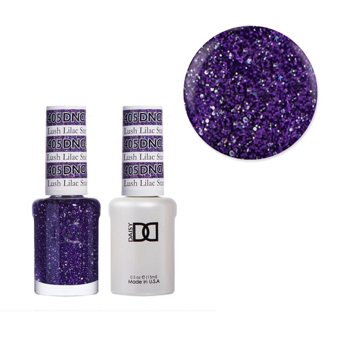 DND 405 Lush Lilac Star - Daisy Collection Gel & Lacquer Duo 15ml