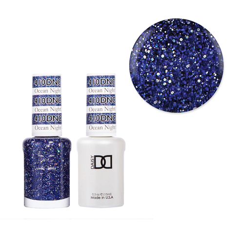 DND 410 Ocean Night Star - Daisy Collection Gel & Lacquer Duo 15ml