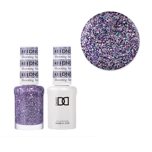 DND 411 Shooting Star - Daisy Collection Gel & Lacquer Duo 15ml
