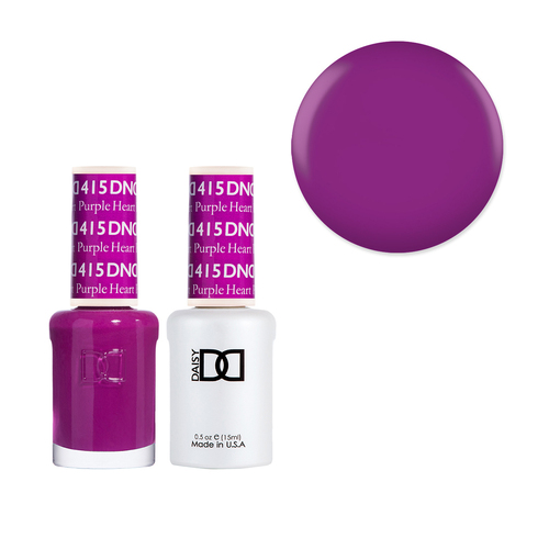 DND 415 Purple Heart - Daisy Collection Gel & Lacquer Duo 15ml