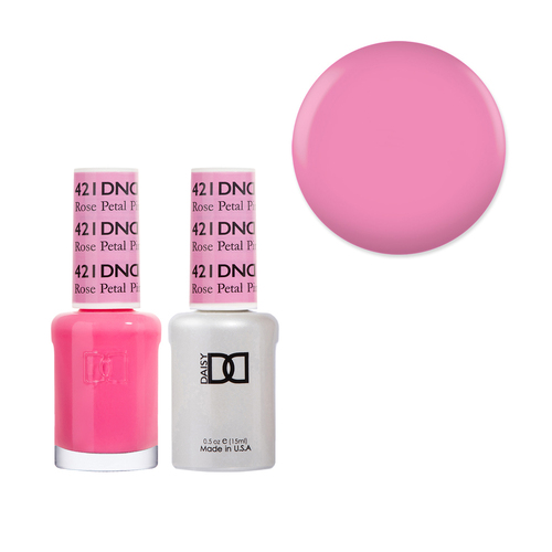 DND 421 Rose Petal Pink - Daisy Collection Gel & Lacquer Duo 15ml
