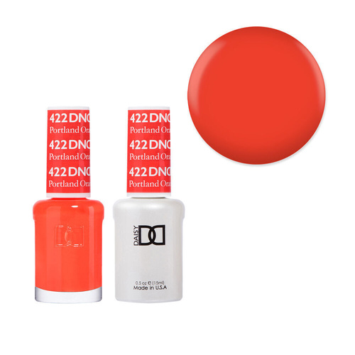 DND 422 Portland Orange - Daisy Collection Gel & Lacquer Duo 15ml