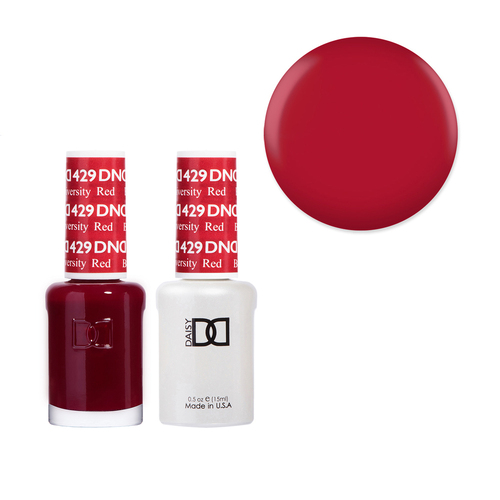 DND 429 Boston University Red - Daisy Collection Gel & Lacquer Duo 15ml