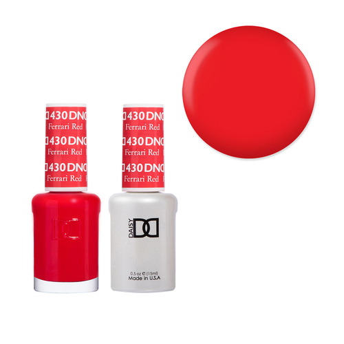 DND 430 Ferrari Red - Daisy Collection Gel & Lacquer Duo 15ml