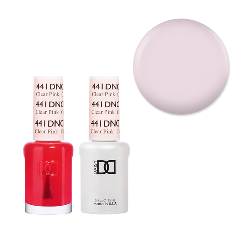 DND 441 Clear Pink - Daisy Collection Gel & Lacquer Duo 15ml