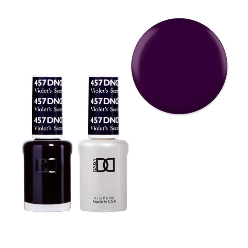 DND 457 Violet's Secret - Daisy Collection Gel & Lacquer Duo 15ml