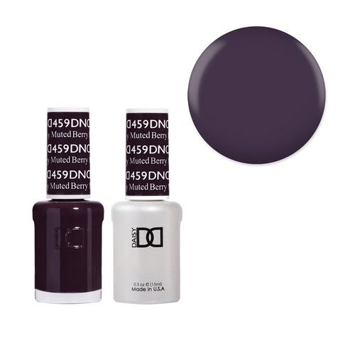 DND 459 Muted Berry - Daisy Collection Gel & Lacquer Duo 15ml