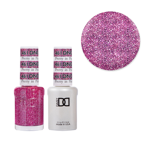 DND 461 Pretty In Pink - Daisy Collection Gel & Lacquer Duo 15ml
