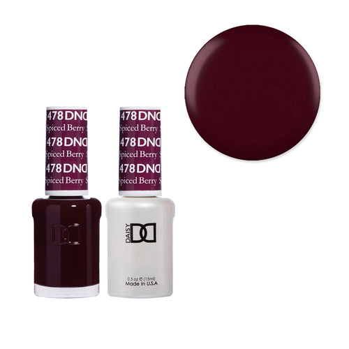 DND 478 Spiced Berry - Daisy Collection Gel & Lacquer Duo 15ml
