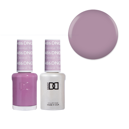 DND 486 Classical Violet - Daisy Collection Gel & Lacquer Duo 15ml