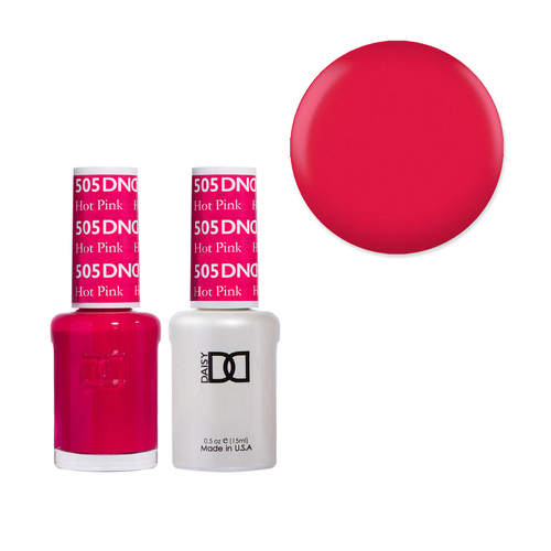 DND 505 Hot Pink - Daisy Collection Gel & Lacquer Duo 15ml