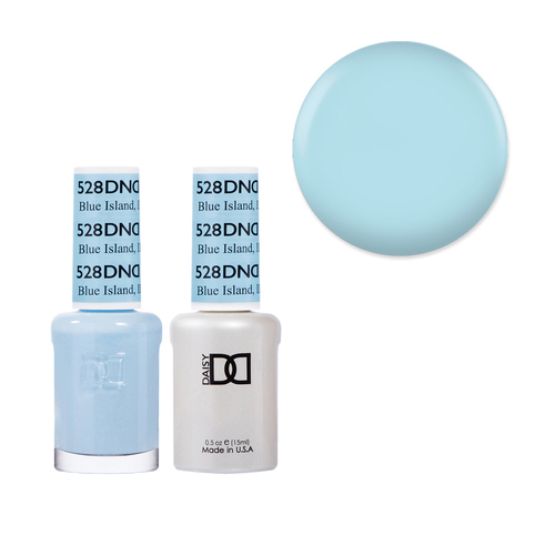 DND 528 Blue Island - Daisy Collection Gel & Lacquer Duo 15ml