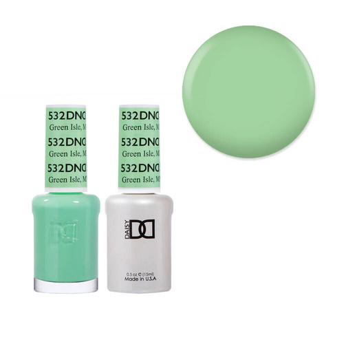 DND 532 Green Isle - Daisy Collection Gel & Lacquer Duo 15ml