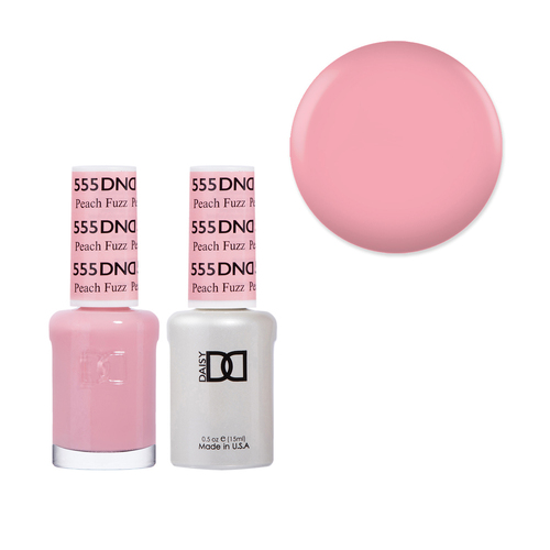 DND 555 Peach Fuzz - Daisy Collection Gel & Lacquer Duo 15ml