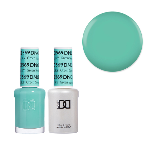 DND 569 Green Spring - Daisy Collection Gel & Lacquer Duo 15ml