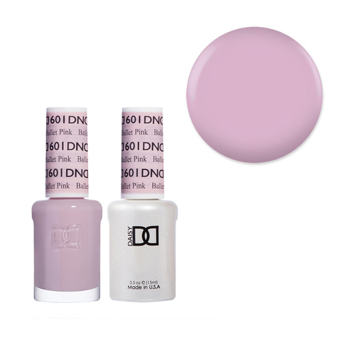 DND 601 Ballet Pink - Daisy Collection Gel & Lacquer Duo 15ml