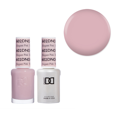 DND 602 Elegant Pink - Daisy Collection Gel & Lacquer Duo 15ml