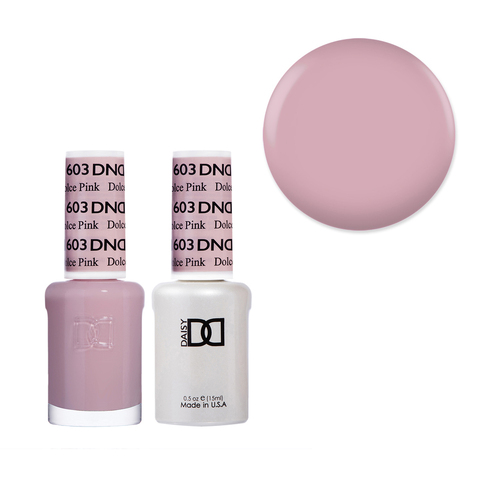 DND 603 Dolce Pink - Daisy Collection Gel & Lacquer Duo 15ml