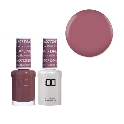 DND 607 Hazelnut - Daisy Collection Gel & Lacquer Duo 15ml