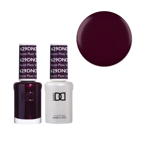 DND 629 Secret Plum - Daisy Collection Gel & Lacquer Duo 15ml