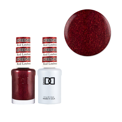 DND 678 Red Louboutin - Daisy Collection Gel & Lacquer Duo 15ml