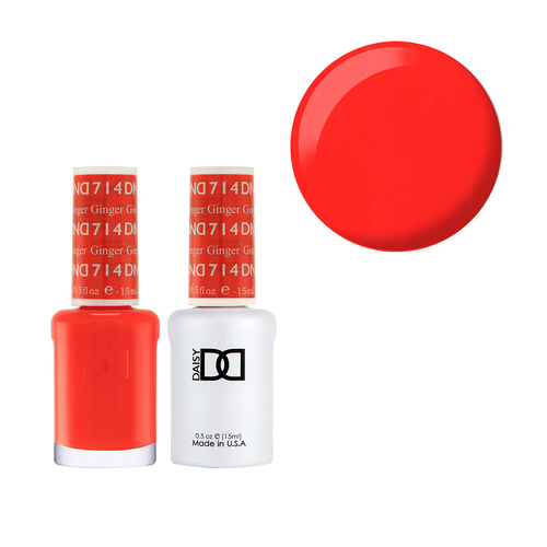 DND 714 Ginger - Daisy Collection Gel & Lacquer Duo 15ml