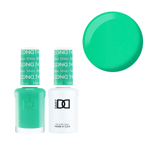 DND 742 Minty Mint - Daisy Collection Gel & Lacquer Duo 15ml